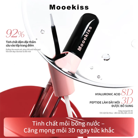 Son Bóng Hai Đầu Mooekiss Dual Effect Lip Gloss Dưỡng Môi Đa Năng (3ml+3ml)