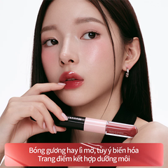 Son Bóng Hai Đầu Mooekiss Dual Effect Lip Gloss Dưỡng Môi Đa Năng (3ml+3ml)