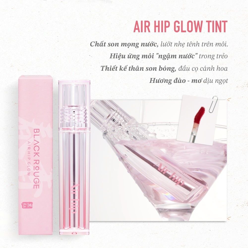 Son Tint Bóng Black Rouge Air Hip Glow Tint 4.2g
