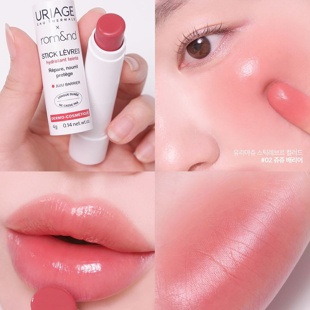 Son Dưỡng Có Màu Uriage & Romand Uriajuicy Stick Lèvres Colored Dưỡng Ẩm, Căng Mọng 4g