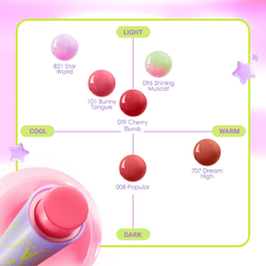 Son Bóng Dưỡng Dazzle Me Color Chrome Melt To Dew Lip Click Dưỡng Môi Mềm Mịn 2g