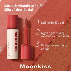 Son Kem Lâu Trôi Mooekiss Soft Matte Lip Cream Velvet (Nắp Đỏ) 3g