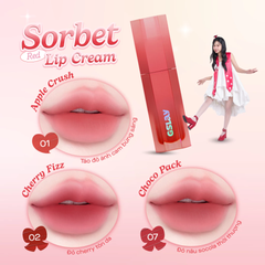 Son Kem Lì Thuần Chay Gslay Sorbet Lip Cream Che Phủ Rãnh Môi Giữ Màu Lâu Trôi 4g
