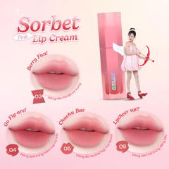 Son Kem Lì Thuần Chay Gslay Sorbet Lip Cream Che Phủ Rãnh Môi Giữ Màu Lâu Trôi 4g