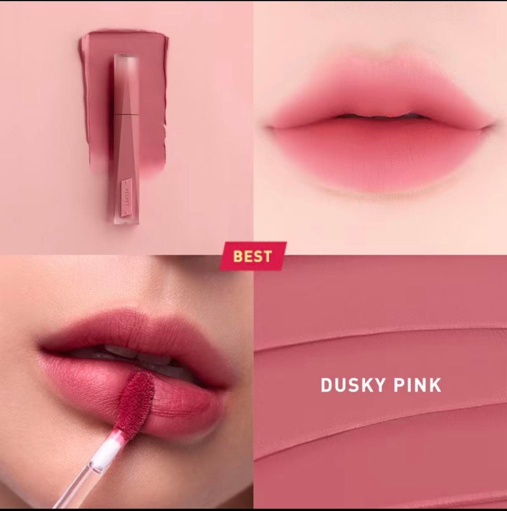 Son Kem Nhung 3CE Stylenanda Velvet Lip Tint Plush Lên Màu Chuẩn, Mịn Lì 4g
