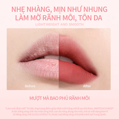 Son Kem Bùn Mooekiss Velvet Lip Mud Mịn Lì Lâu Trôi 3g