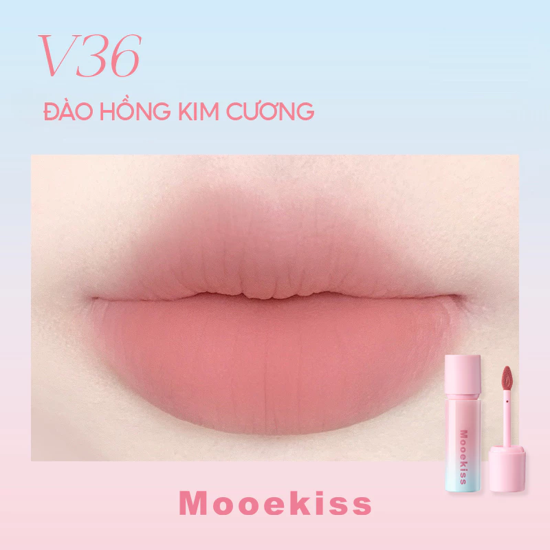 Son Kem Bùn Mooekiss Velvet Lip Mud Mịn Lì Lâu Trôi 3g