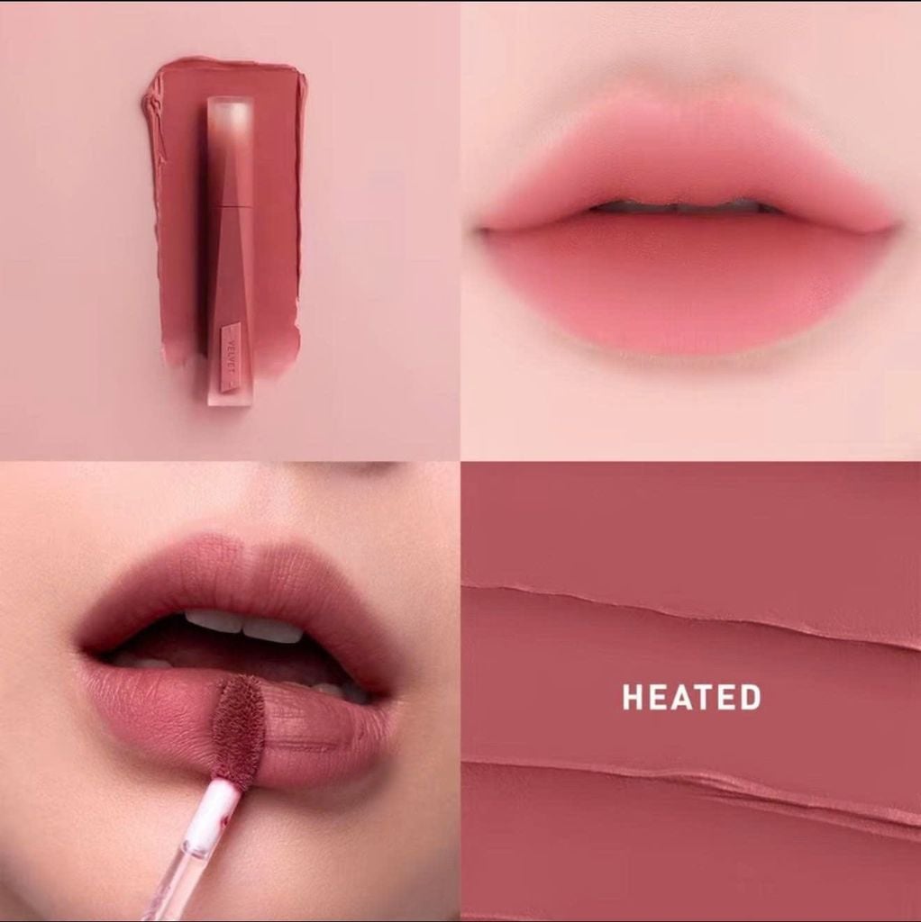Son Kem Nhung 3CE Stylenanda Velvet Lip Tint Plush Lên Màu Chuẩn, Mịn Lì 4g