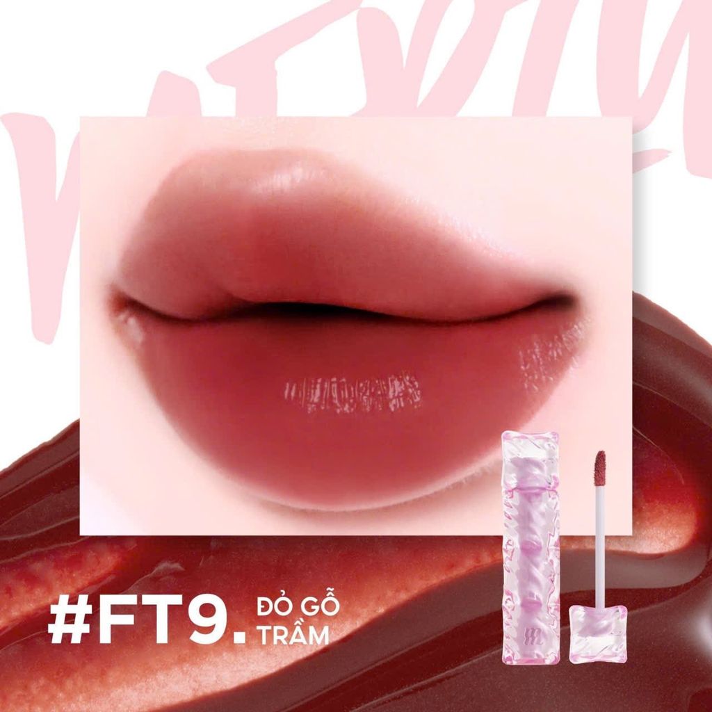 Son Tint Lì Merzy Water Fit Blur Tint Mịn Lì , Bền Màu, Fit Môi Tự Nhiên 3.7g