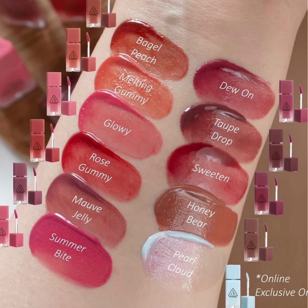 Son Tint Bóng 3CE Gummy Oil Tint 4g