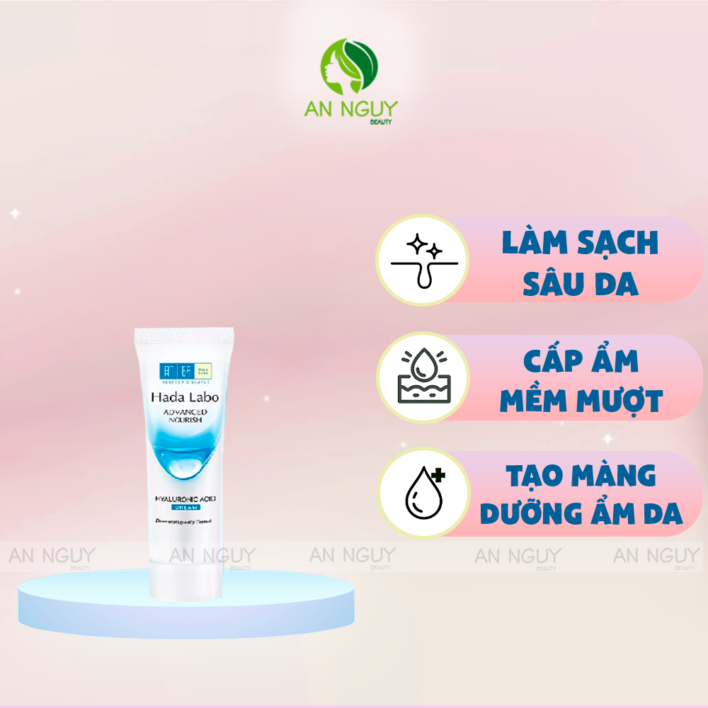 Sữa Rửa Mặt Hada Labo Advanced Nourish Hyaluronic Acid Cleanser Dưỡng Ẩm, Sạch Sâu