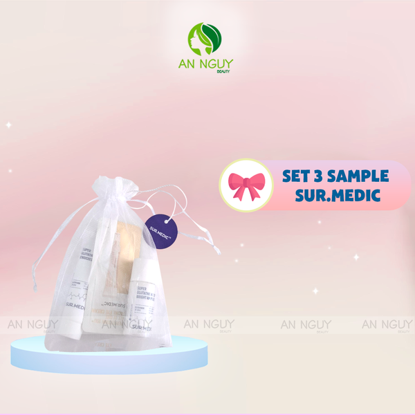 Set 3 Sample Sur.Medic Dưỡng Da (Kem Dưỡng +Serum + Kem Mắt)
