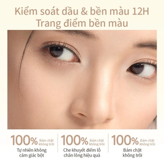 Bảng Phấn Tạo Khối Và Highlight 3 Màu Mooekiss Three-Color Contouring Palette 9g
