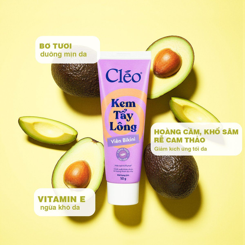 [COMBO] Kem Tẩy Lông Cléo Hair Removal Cream (Phiên Bản Mới) + Tẩy Tế Bào Da Chết Cléo Bingsu Scrub