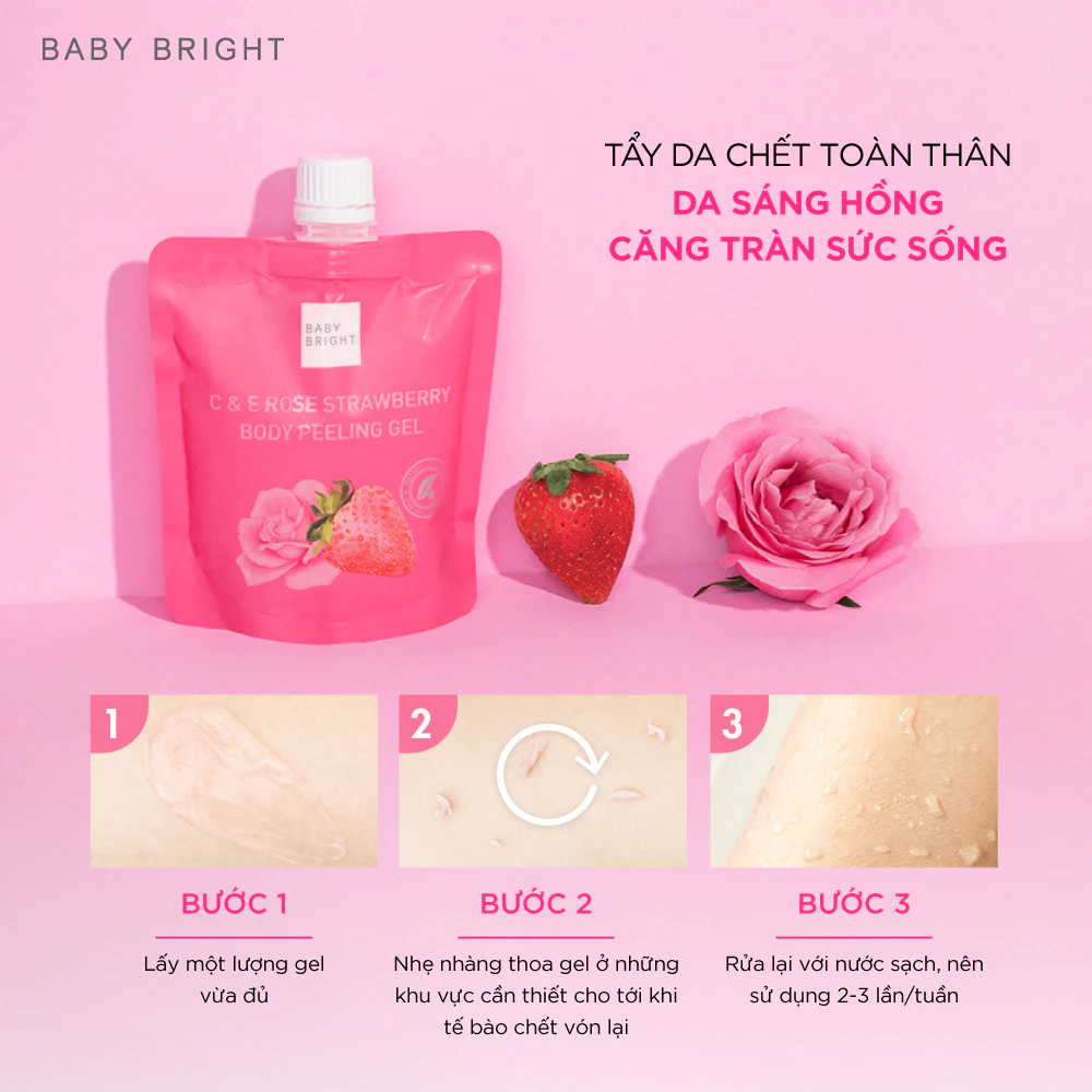 Tẩy Tế Bào Chết Toàn Thân Baby Bright Body Bath Scrub / Peeling Gel