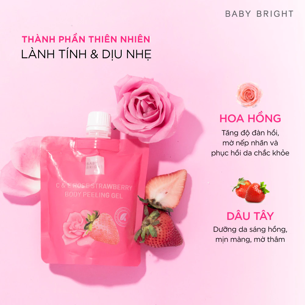 Tẩy Tế Bào Chết Toàn Thân Baby Bright Body Bath Scrub / Peeling Gel