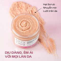 Tẩy Tế Bào Chết Toàn Thân Moaw Moaws Radiant White Booster Body Scrub Muối Hồng Sáng Da 250g