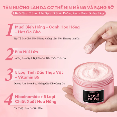 Kem Tẩy Tế Bào Chết Colorkey ROSÉ CRUSH 200g