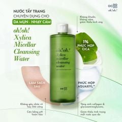 Nước Tẩy Trang Chuyên Sâu Oh!Oh! Xylica Micellar Cleansing Water Phục Hồi Da 350ml