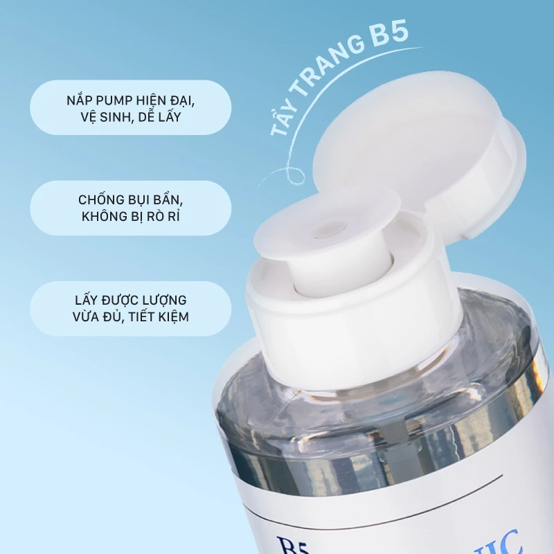Nước Tẩy Trang Melomeli B5 Hyaluronic Acid Cleansing Water Làm Sạch Sâu Cấp Ẩm Và Làm Dịu Da