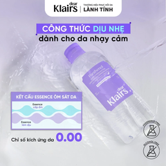 Nước Tẩy Trang Klairs Supple Preparation Unscented Cleansing Water Dành Cho Da Nhạy Cảm 400ml
