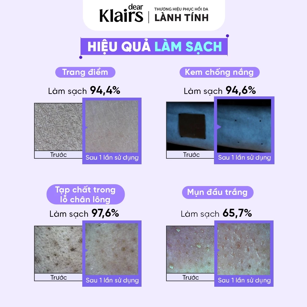 Nước Tẩy Trang Klairs Supple Preparation Unscented Cleansing Water Dành Cho Da Nhạy Cảm 400ml