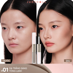 Kem Tạo Khối Và Bắt Sáng Judydoll 2 Đầu Liquid Highlighter & Contour Duo 4.8g