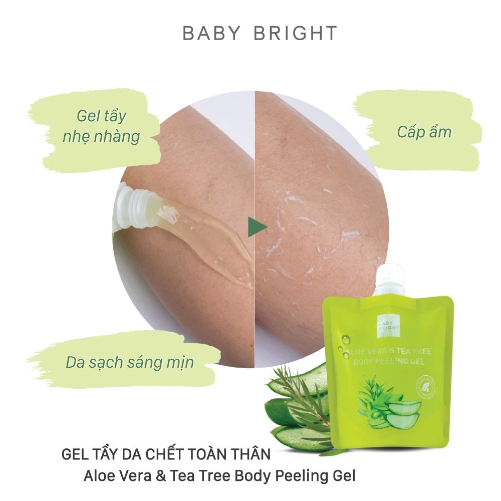 Tẩy Tế Bào Chết Toàn Thân Baby Bright Body Bath Scrub / Peeling Gel