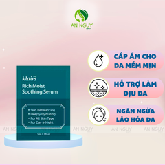 [Sample] Tinh Chất Dear, Klairs Rich Moist Soothing Serum 3ml