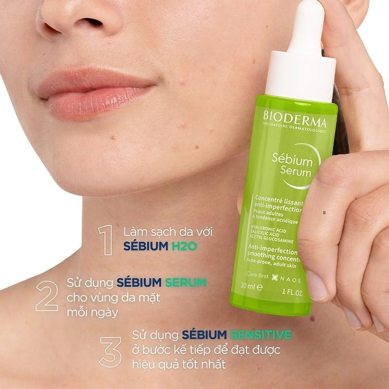 Tinh Chất Bioderma Sébium Serum Dưỡng Ẩm, Giảm Thâm Mụn 30ml