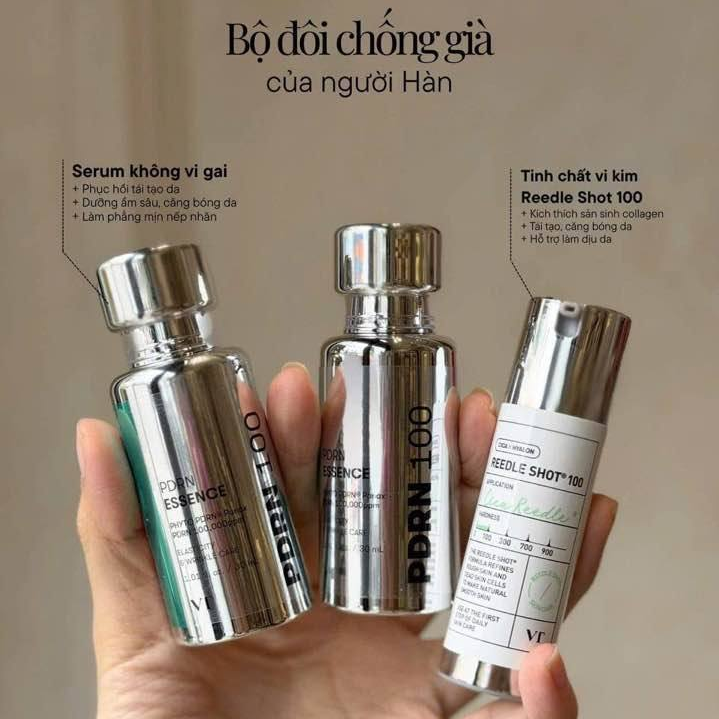 [Mua 2 Tặng 1] Tinh Chất VT Cosmetics PDRN Essence Căng Bóng, Phục Hồi Da 30ml + Tặng Tinh Chất Vi Kim 10ml
