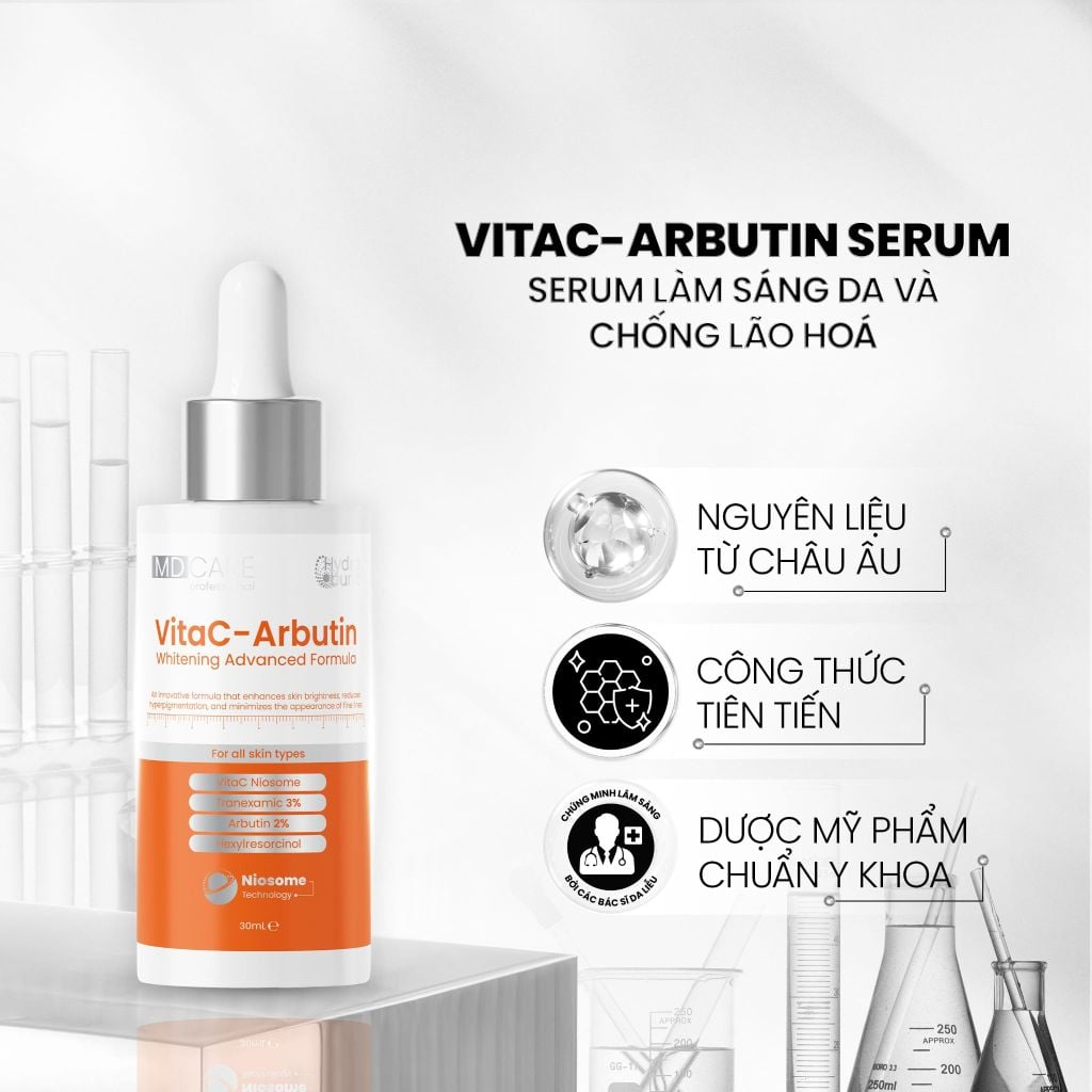 Tinh Chất MD CARE VitaC Arbutin Serum Sáng Da, Chống Lão Hóa 30ml