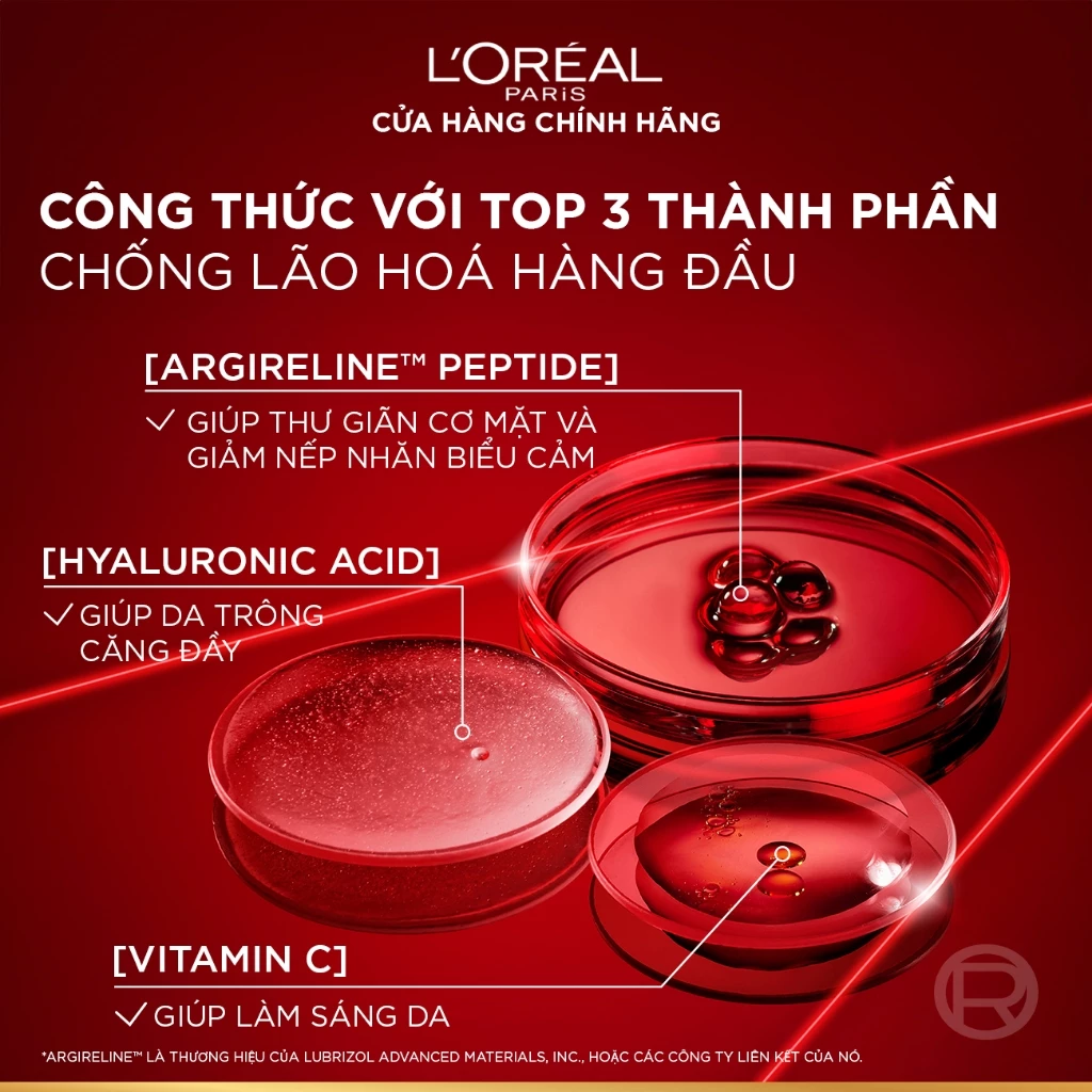 Tinh Chất L'Oreal Paris Revitalift Triple Power Age-Correcting Serum Giảm Nếp Nhăn, Ngừa Lão Hóa 30ml