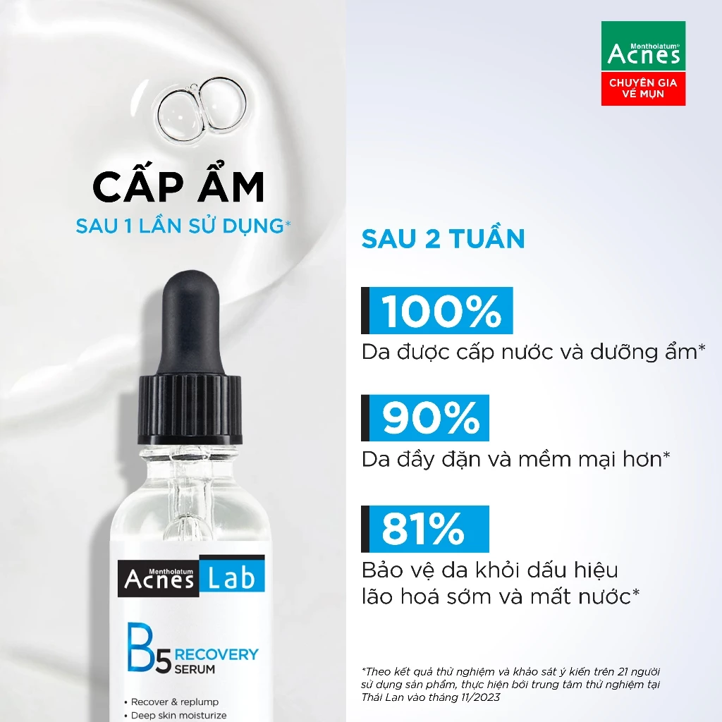 Tinh Chất Acnes Lab B5 Recovery Serum Tăng Cường Dưỡng Ẩm, Làm Dịu Da 25ml