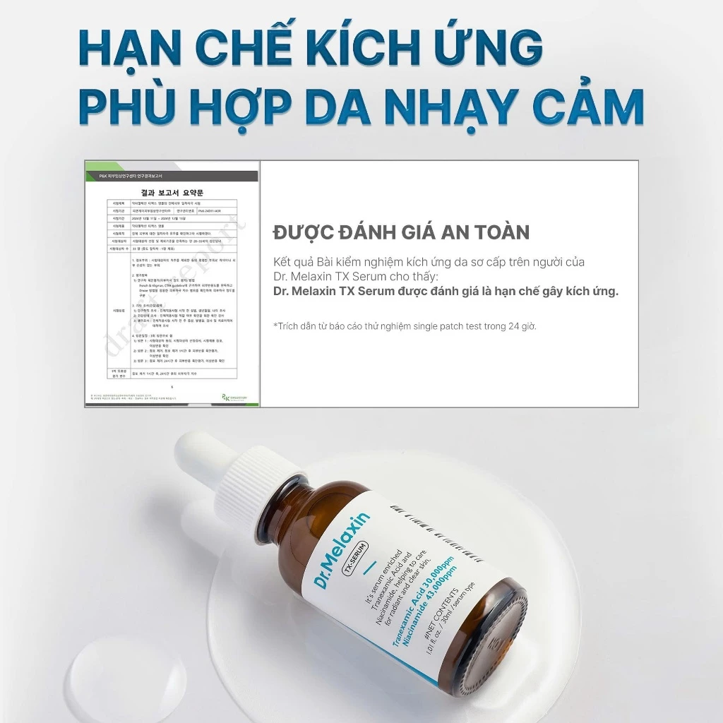 Tinh Chất Dr.Melaxin TX-Serum Dưỡng Sáng Da, Mờ Tàn Nhang Vết Thâm Nám 30ml