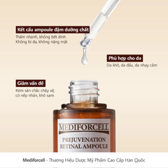Tinh Chất Mediforcell Prejuvenation Retinal Ampoule Dưỡng Ẩm, Dưỡng Sáng, Giảm Nếp Nhăn 50ml