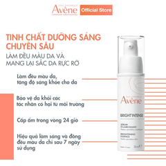 Tinh Chất Avène Bright'Intense Brightening Essence Dưỡng Sáng Da, Làm Mờ Vết Nám 30ml