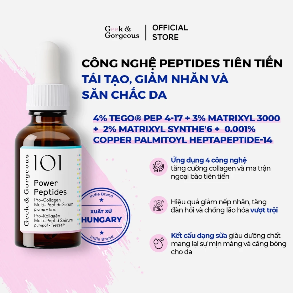 Tinh Chất Dưỡng Da Geek & Gorgeous IOI Serum 30ml