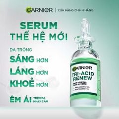 Tinh Chất Garnier Tri-Acid Renew Skin Renewal Concentrate Serum Giúp Cải Thiện Tông Da Dưỡng Sáng, Mịn Màng 20ml