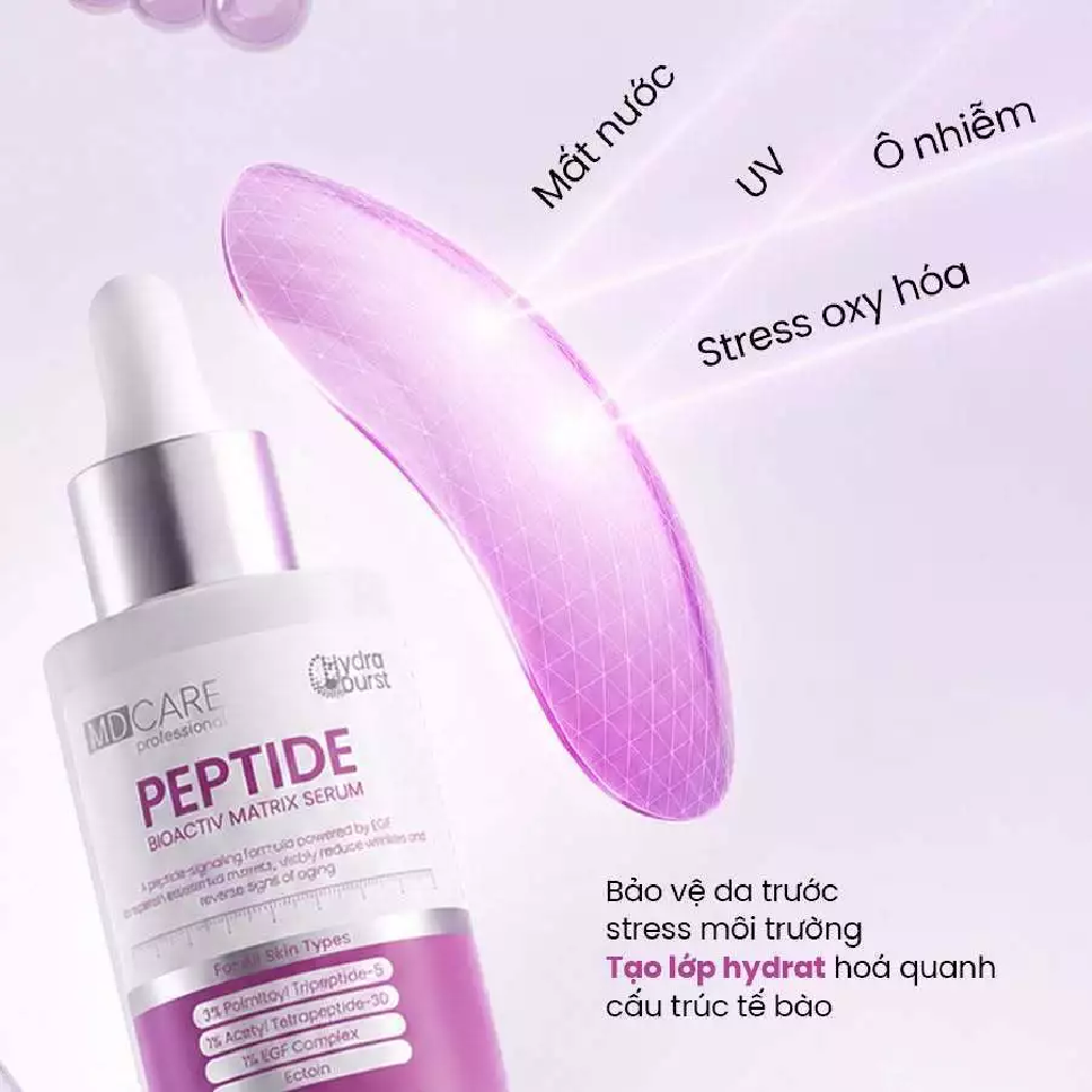 Tinh Chất MD Care Peptide Bioactiv Matrix Serum Phục Hồi và Giảm Đỏ 30ml