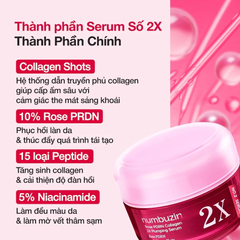 Tinh Chất Numbuzin NO.2 Rose PDRN Collagen Plumping Serum 30ml