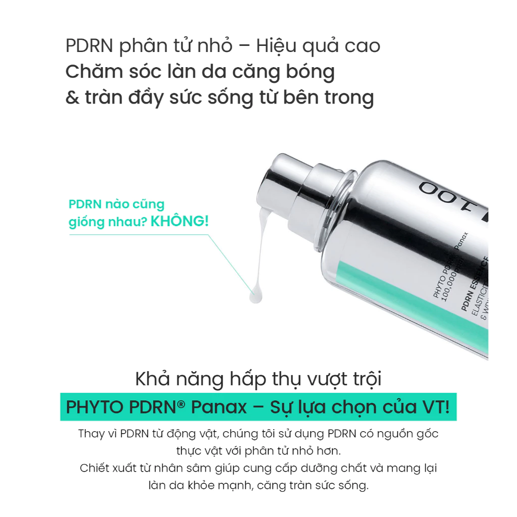 Tinh Chất VT Cosmetics PDRN Essence Căng Bóng, Phục Hồi Da 30ml