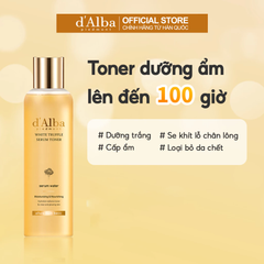 Nước Hoa Hồng d'Alba Vita Toning Serum Toner Cải Thiện Lỗ Chân Lông, Dưỡng Ẩm Chống Lão Hóa 180ml