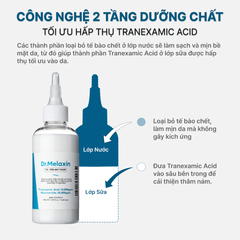 Nước Hoa Hồng Dr.Melaxin TX Peeling Toner Tẩy Da Chết Dịu Nhẹ, Dưỡng Sáng Mờ Tàn Nhang 150ml