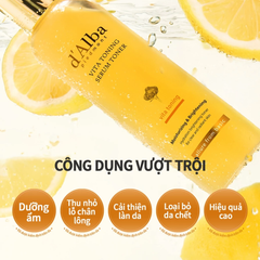 Nước Hoa Hồng d'Alba Vita Toning Serum Toner Cải Thiện Lỗ Chân Lông, Dưỡng Ẩm Chống Lão Hóa 180ml