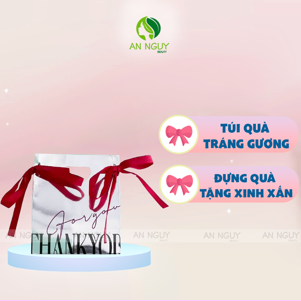 Túi Quà Tráng Gương Bạc Sang Trọng Có Nơ
