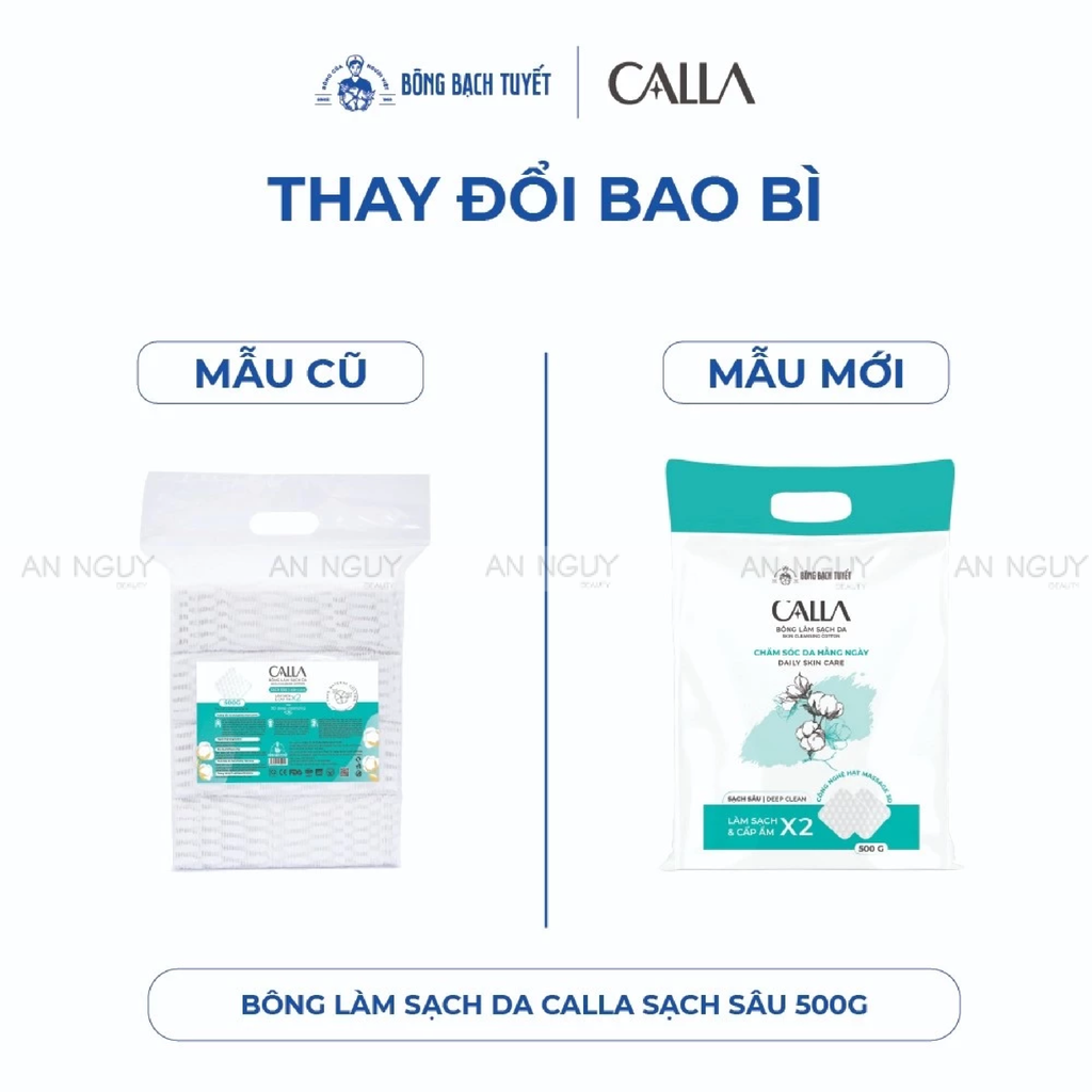 Bông Tẩy Trang Calla Skin Cleansing Cotton