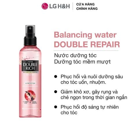 [MUA 1 TẶNG 1] Xịt Dưỡng Tóc Double Rich Balancing Water Double Repair UV Protection 250ml + Color Protection 120ml