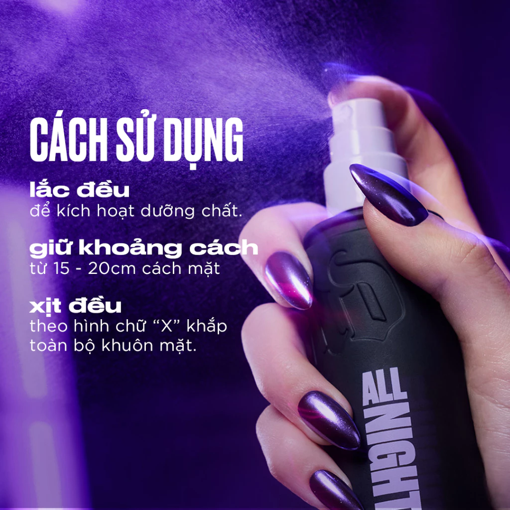 Xịt Khoá Nền Urban Decay All Nighter Long Lasting Makeup Setting Spray (Mẫu Mới)