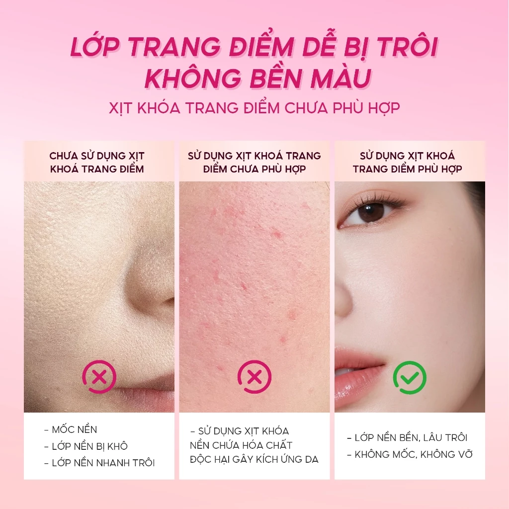 Xịt Khóa Nền Sea Make Up Stayput Prime & Set Acne Setting Spray 100ml